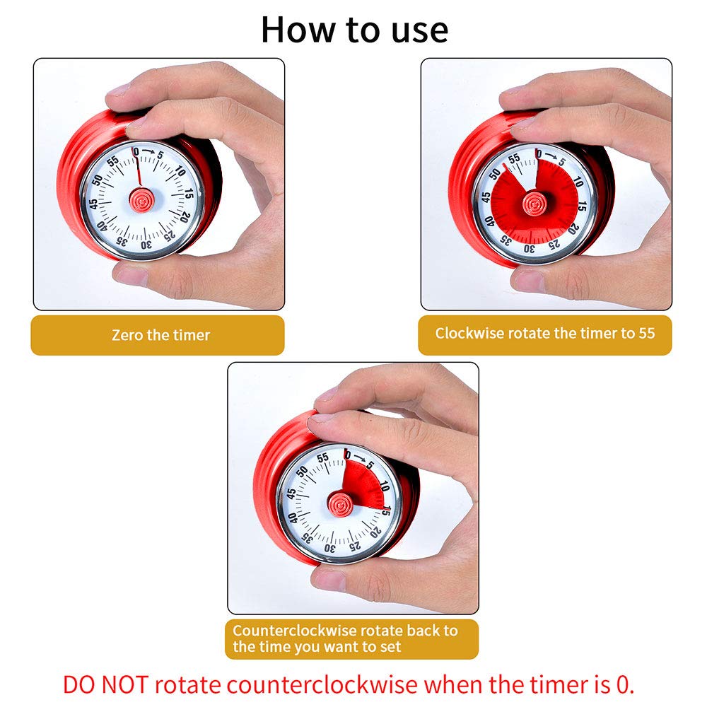 Amazon.com: Kitchen Timer, Kitchen Countdown Cooking Timer